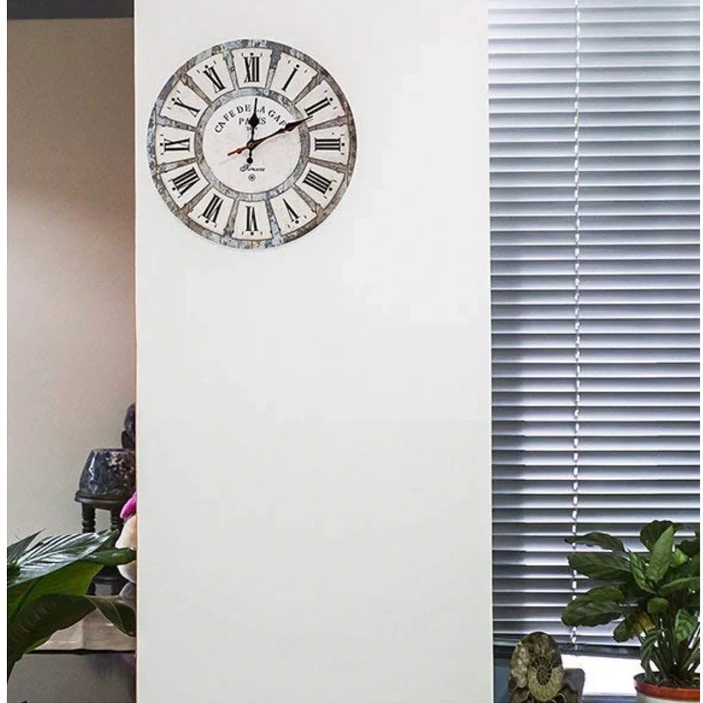 Wall Clock - Roman Numerals - Rustic - New in box - Picture 5 of 8